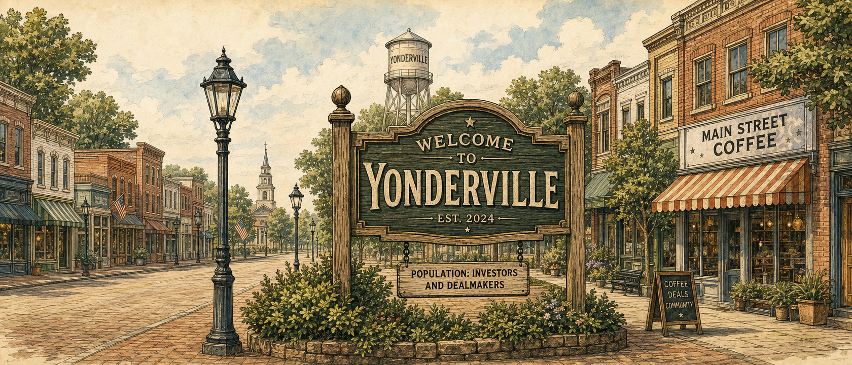 Welcome to Yonderville — a small town for investors and dealmakers